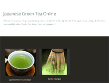 Tablet Screenshot of japanesegreenteaonline.com